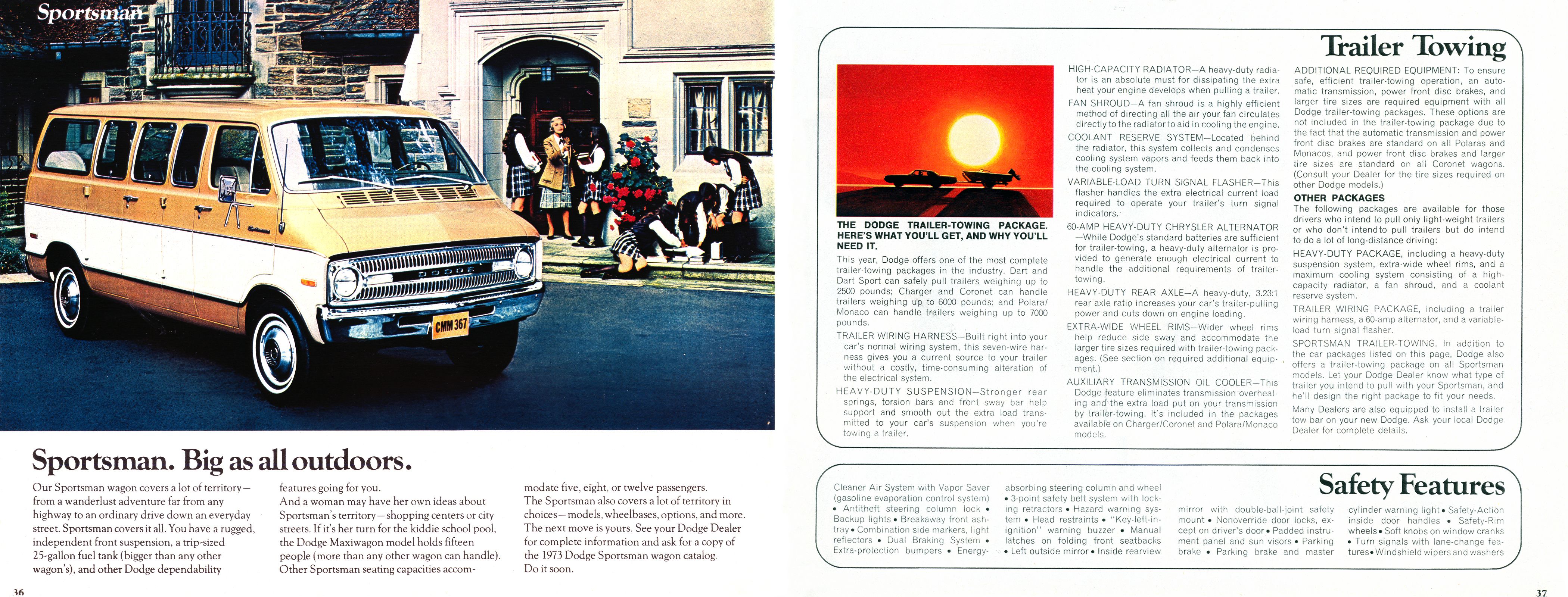 1973 Dodge Full-Line Brochure Page 13